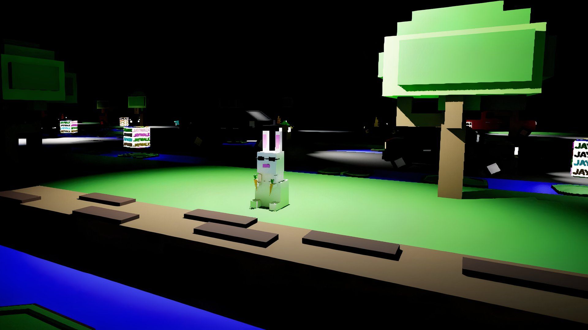 the night mode in jaywalk an endless arcade hopper.