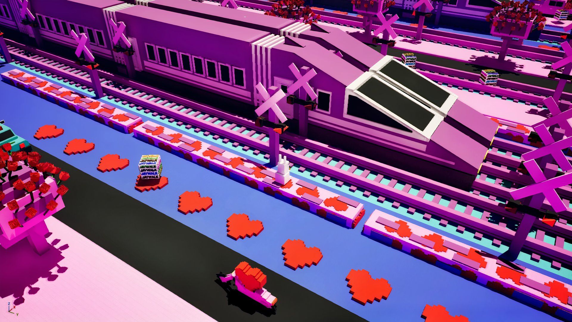 jaywalk an endless arcade hopper's valentine's map.