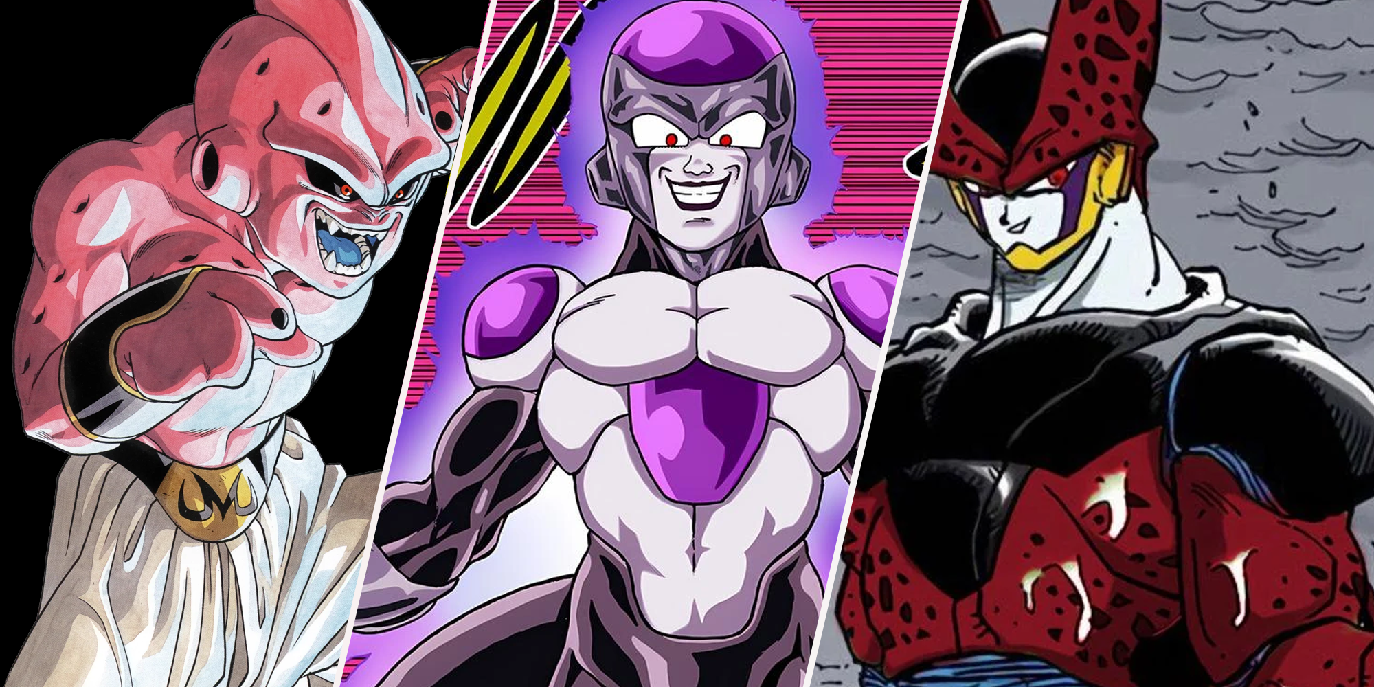 Kid Buu, Black Frieza, Perfect Cell Max
