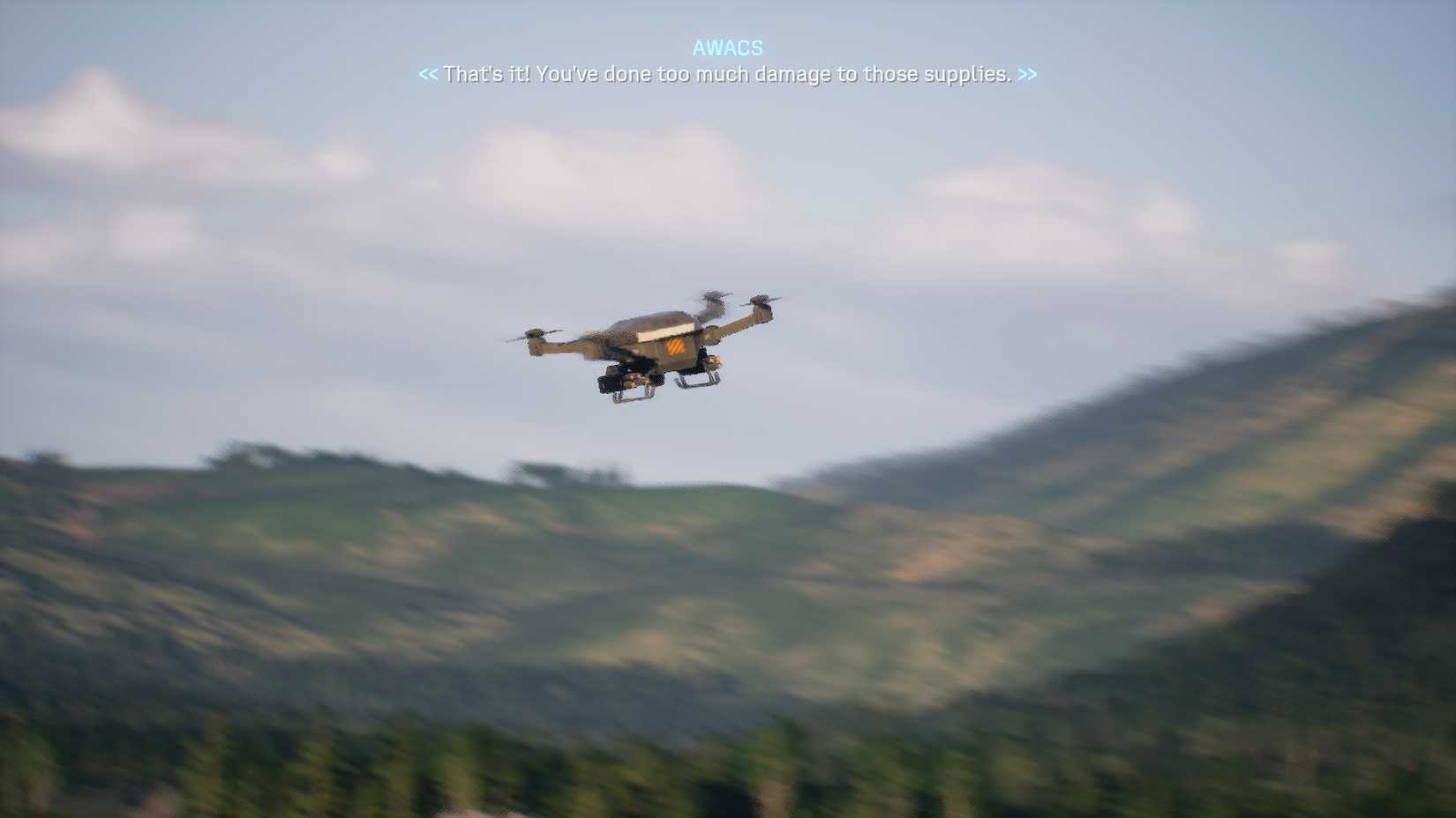 Mission 6 Attack on Drinwich Airfield eliminate the attacking drones to complete the mission