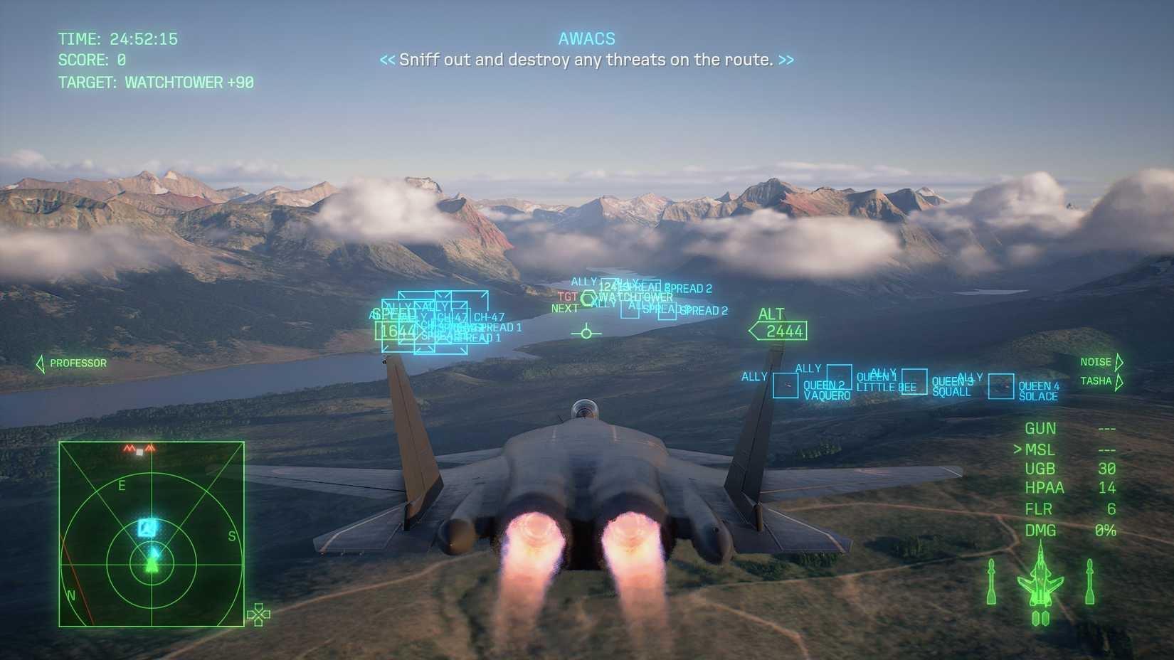 Mission 6 Attack on Drinwich Airfield Escort targets