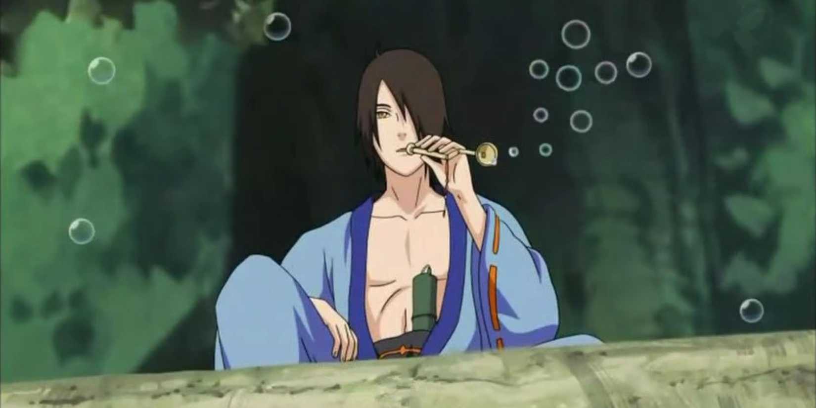 Utakata produces surveillance bubbles in a Naruto: Shippuden filler episode. 