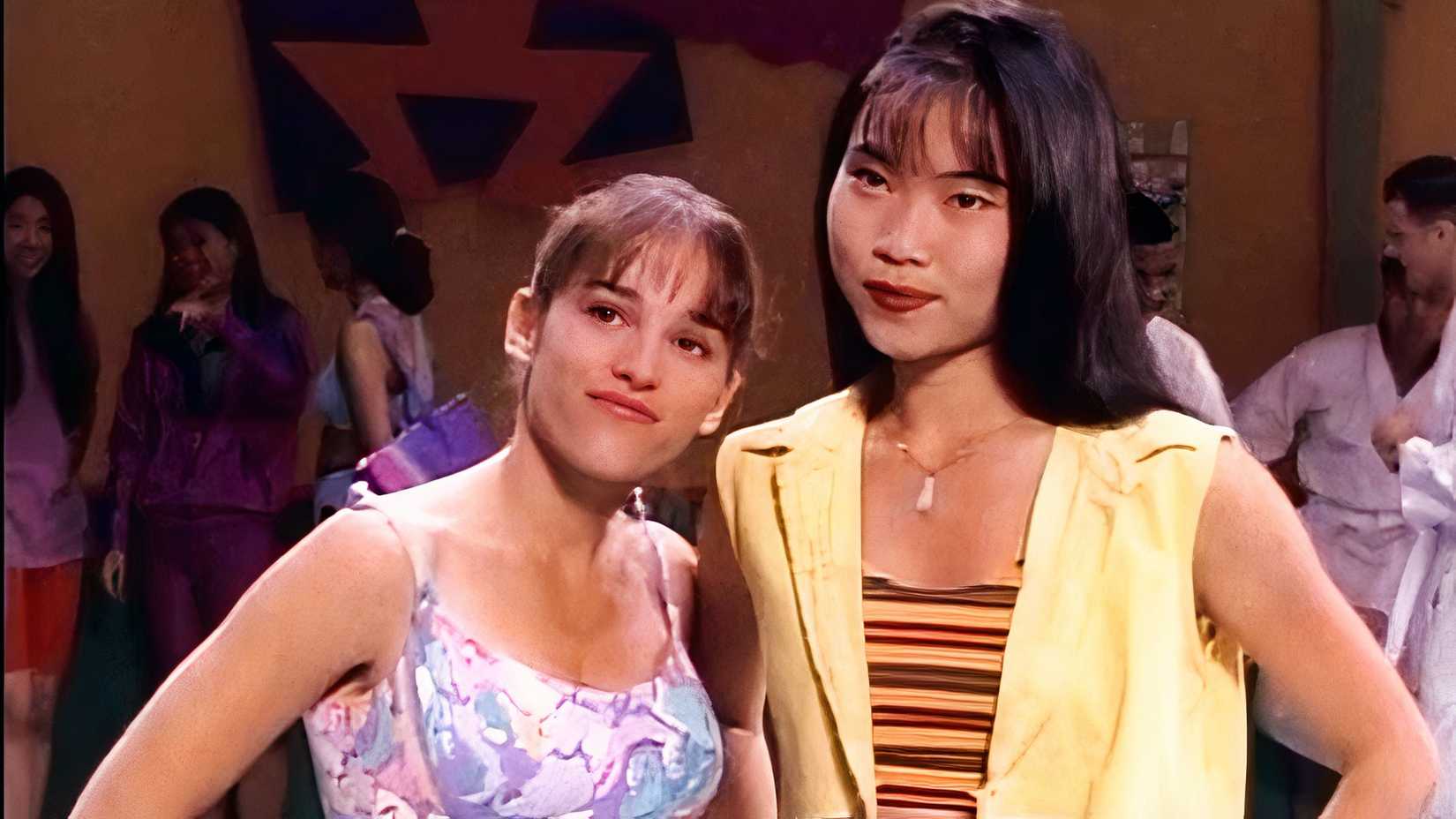 Kimberly and Trini unmorphed in Mighty Morphin Power Rangers