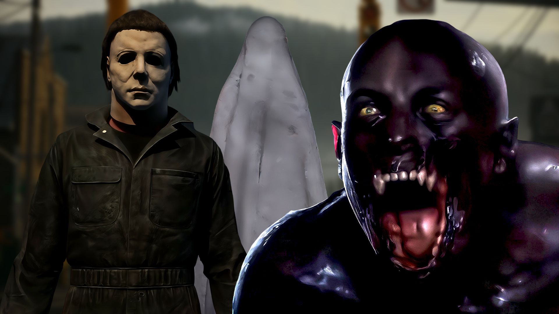 Modern horror halloween