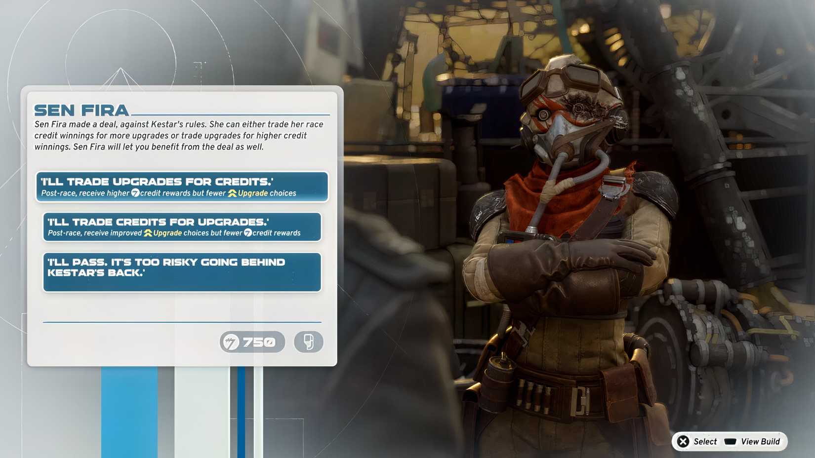 mysterious encounter decision star wars galactic racer