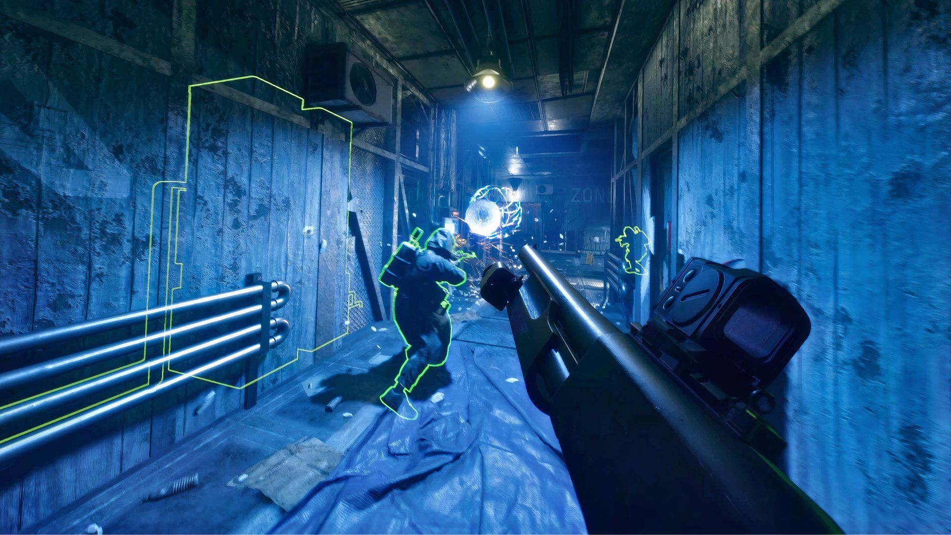 nightrunner player reloading their shotgun.