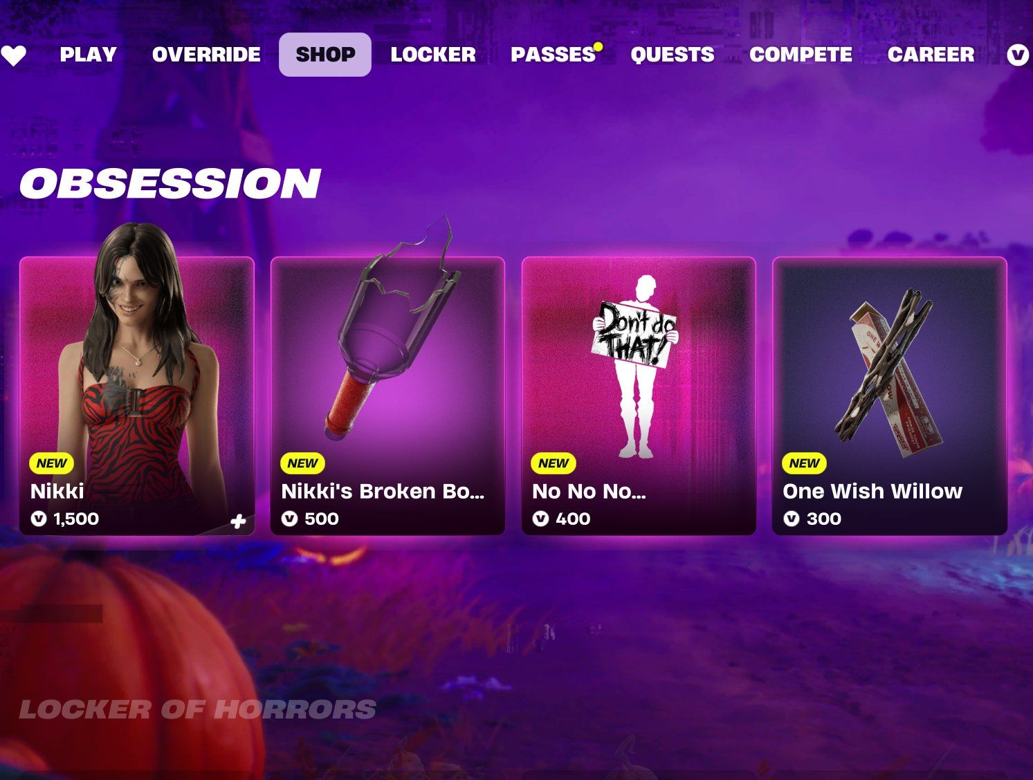 nikki obsession fortnite items