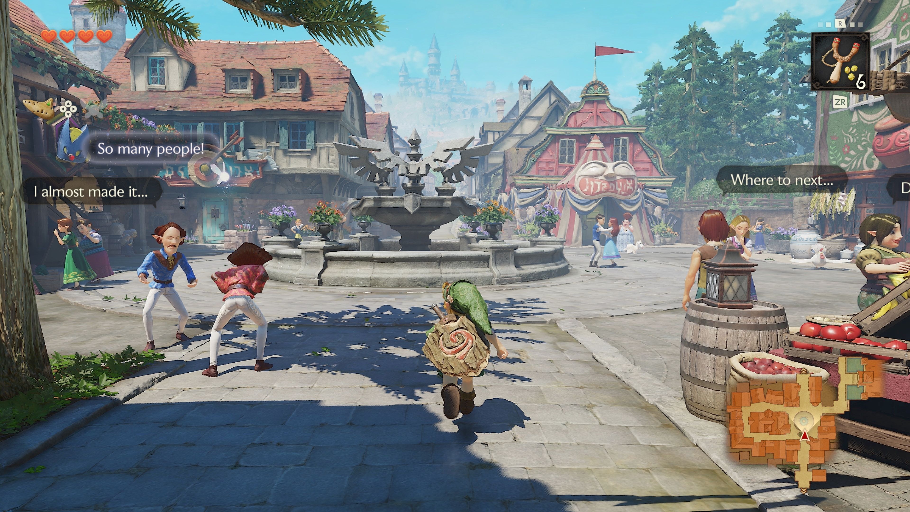 ocarina of time remake - link in castle town