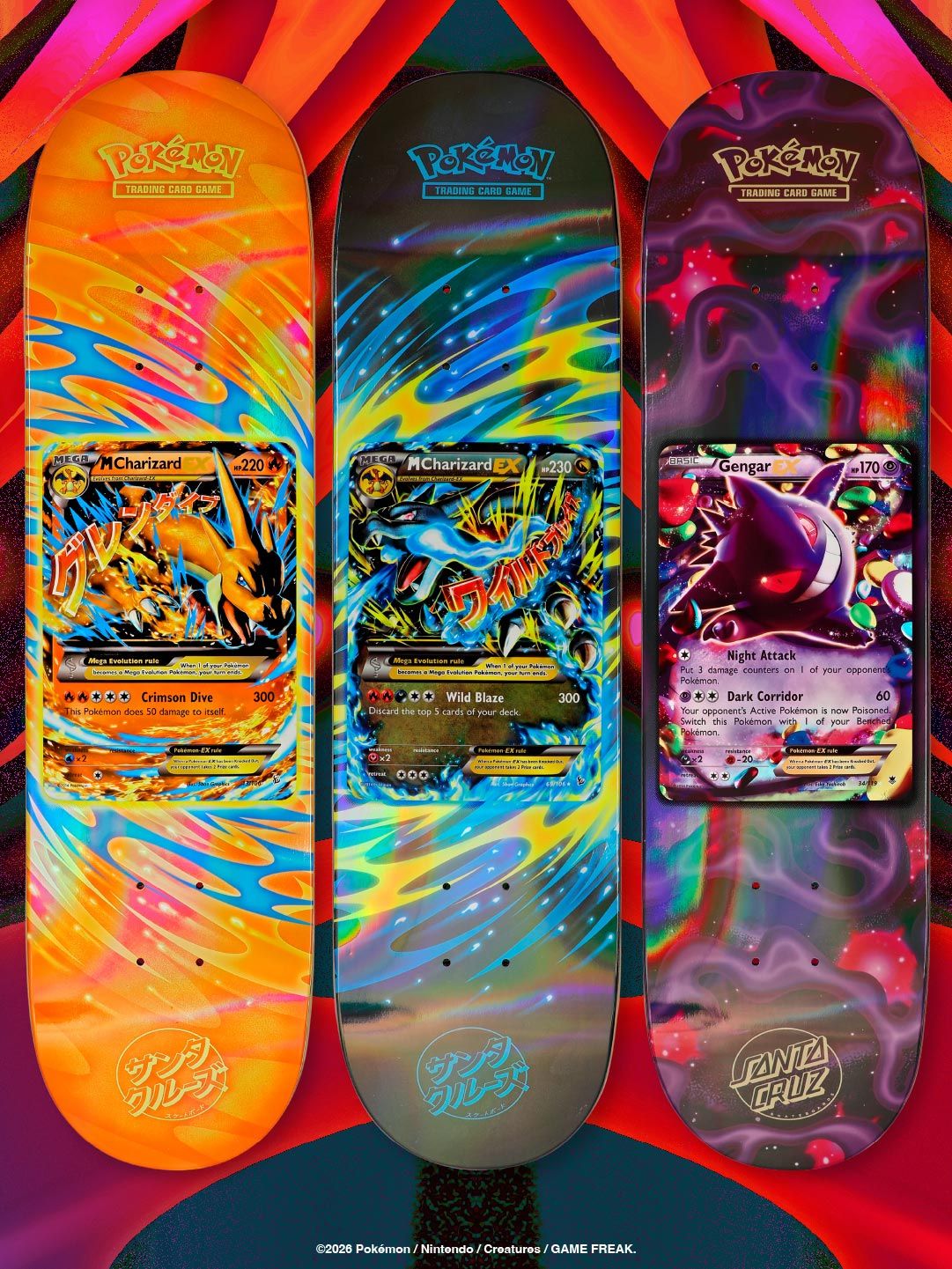 Pokemon TCG Decks featuring Mega Charizard and Gengar