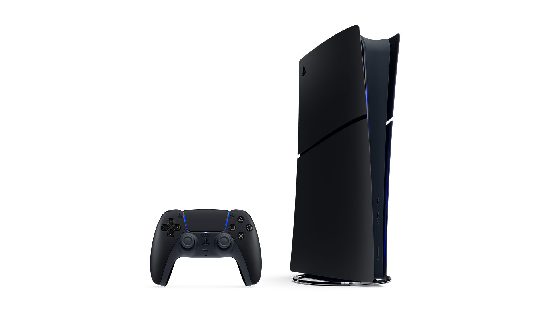 ps5 midnight black standing