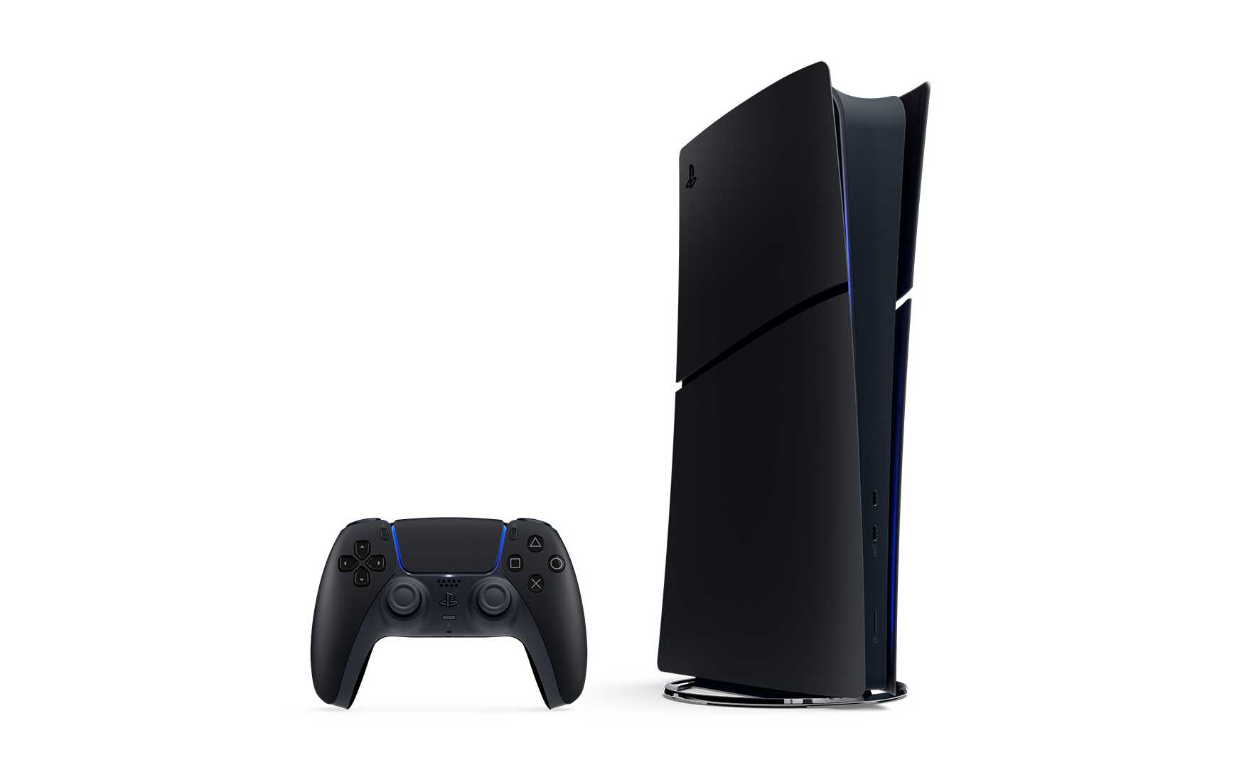 ps5 midnight black standing