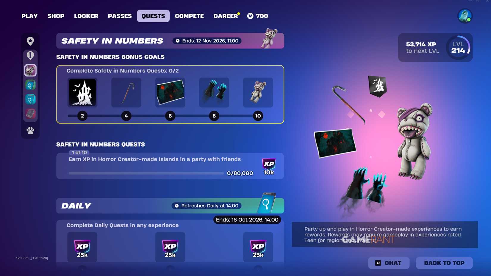 Safety in Numbers Quests - Fortnite