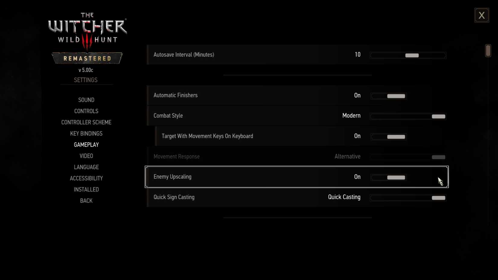 Should You Turn Enemy Upscaling On or Off in The Witcher 3
