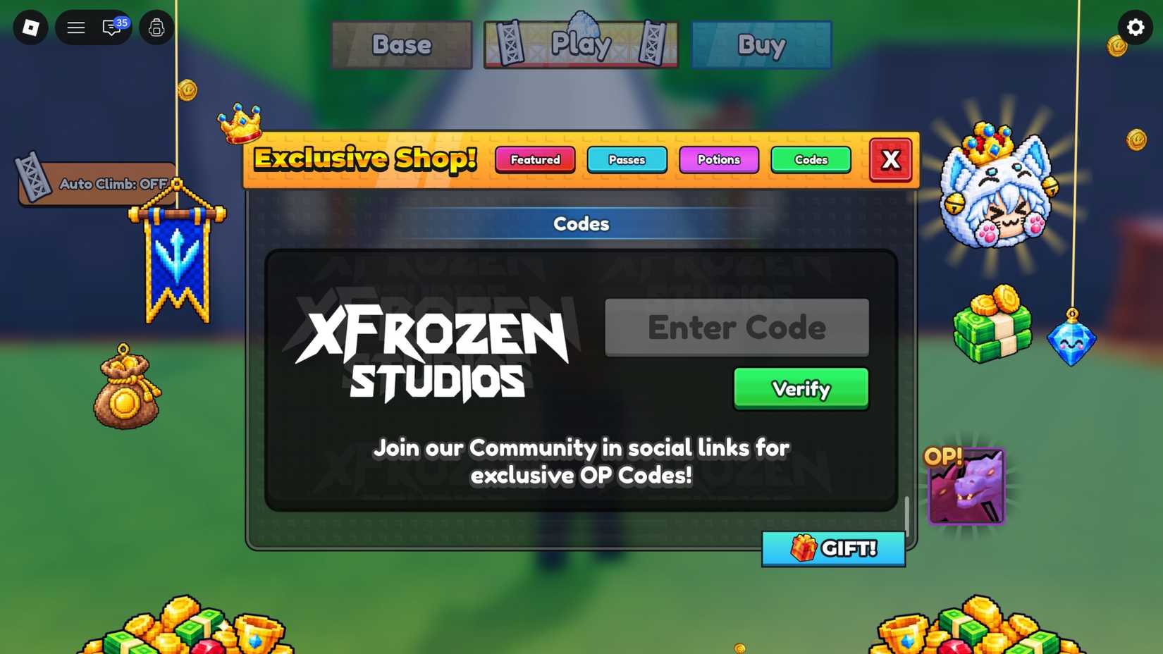 Sisyphus for Eggs Codes