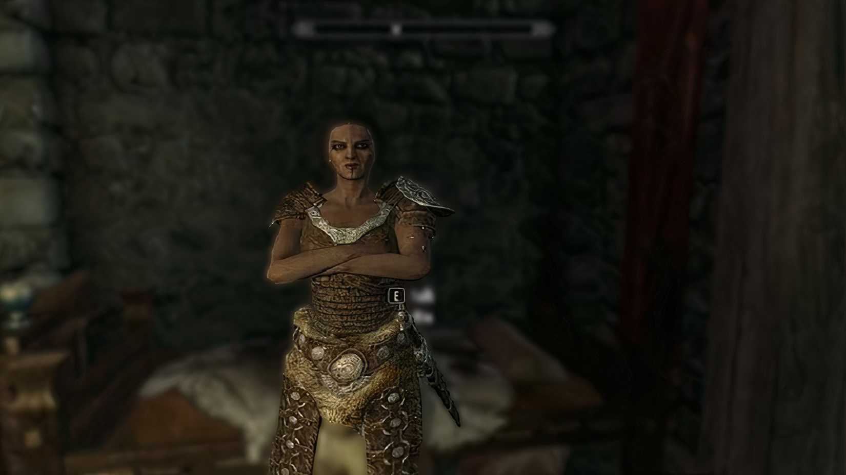 skyrim ria companion with her hands crossed
