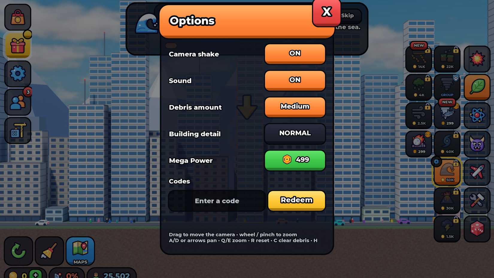 Smash the City Codes