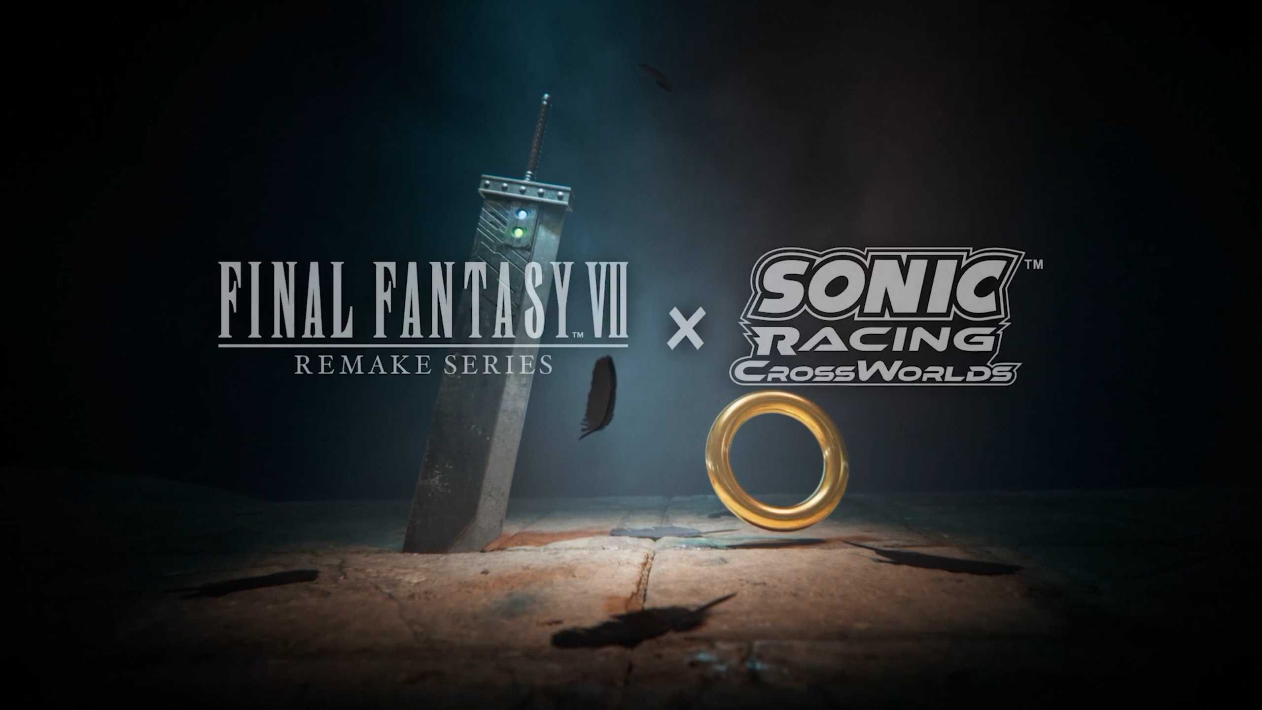 Sonic Racing CrossWorlds and Final Fantasy 7 Logo