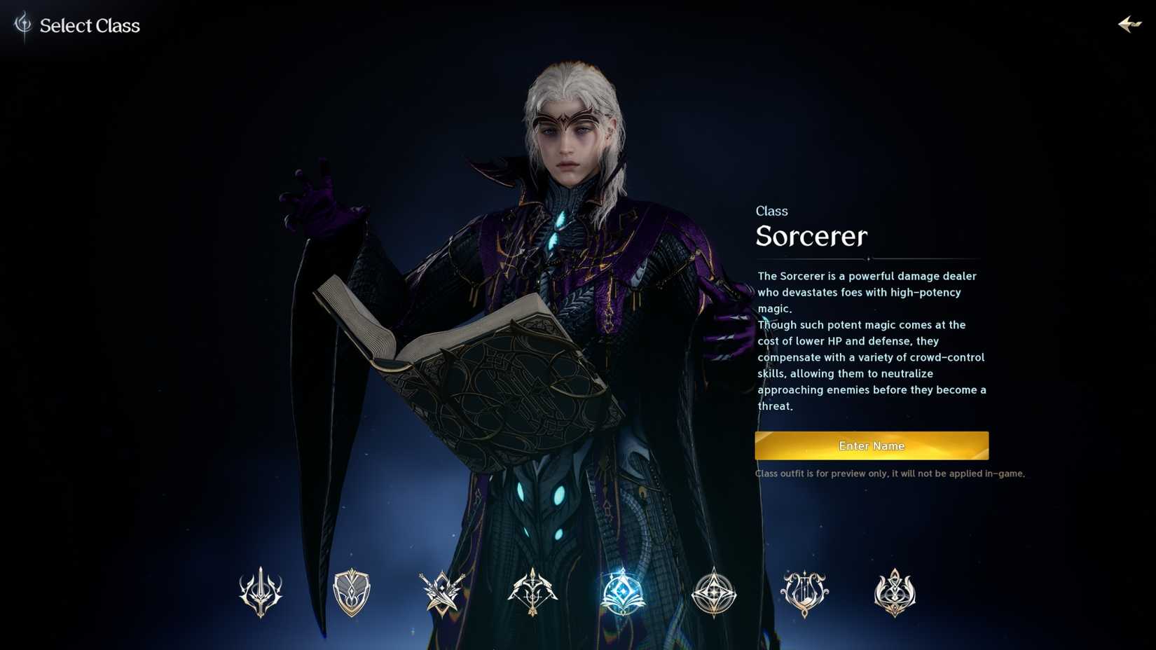 sorcerer class in aion 2