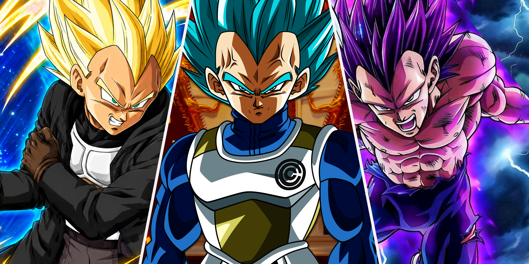 Super Saiyan Xeno Vegeta, Super Saiyan Blue CC Vegeta, Ultra Ego Vegeta