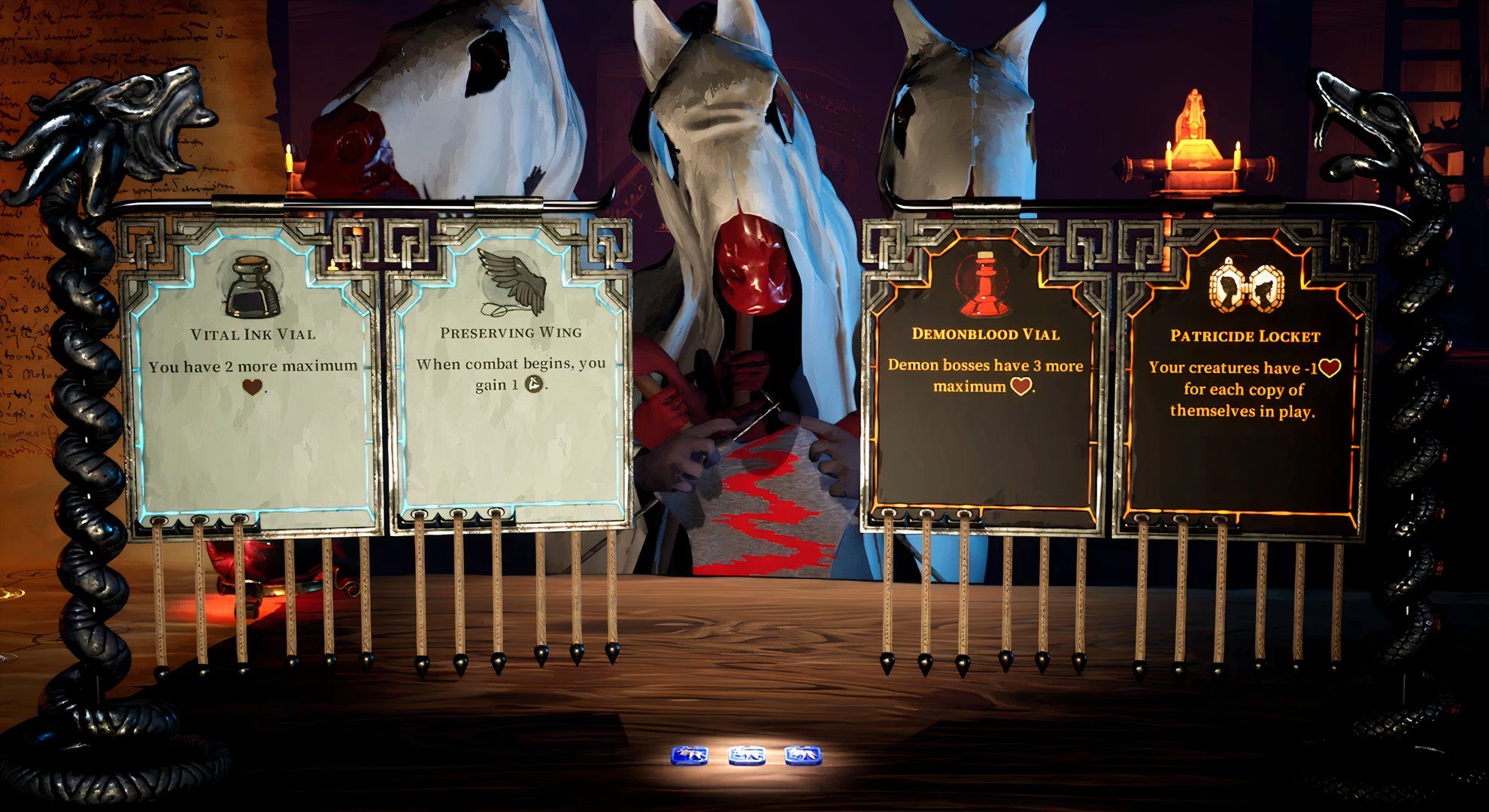 the killing stone choices menu