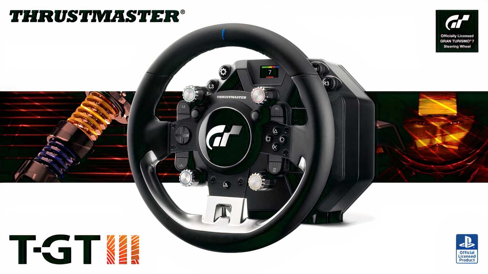the t-gt 3 streeing wheel for gran turismo 7.