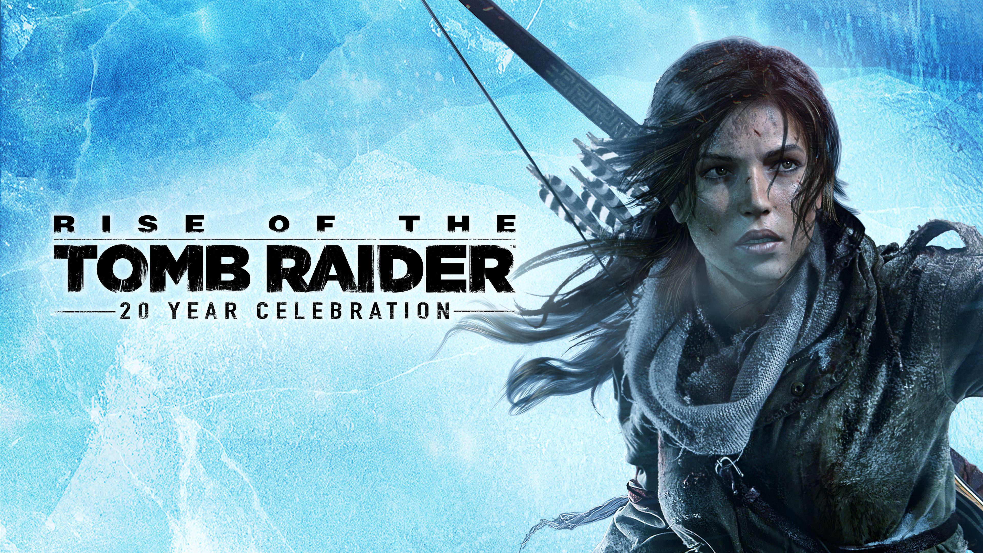 Rise of the Tomb Raider 20 Year Celebration Key Art featuring Lara Croft