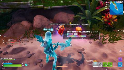 Trading Trick or Treat Sprites in Fortnite