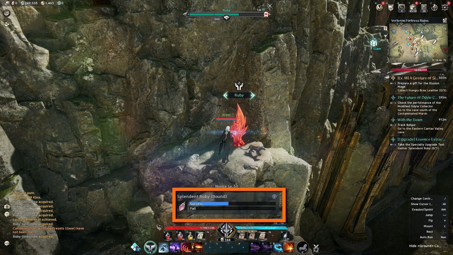 Verteron Elyos Splendent Ruby Location aion 2 (2)