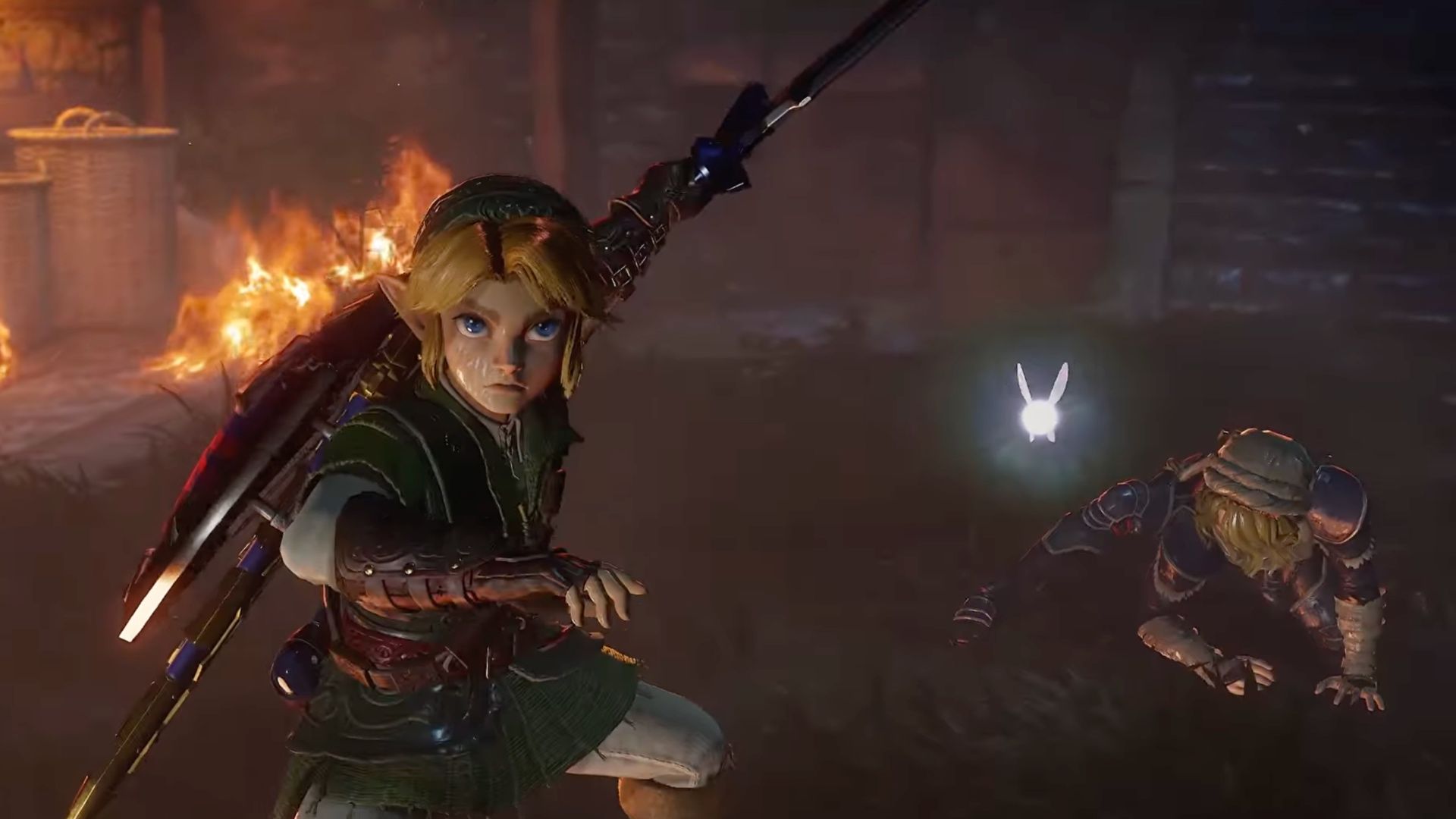 Zelda Ocarina of Time Adult Link Defends Sheik 