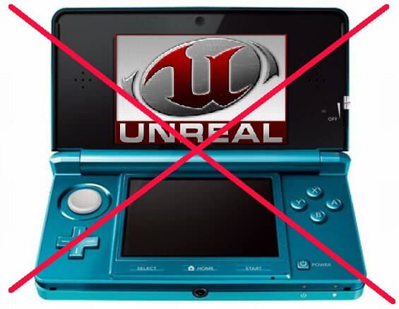 3DS cannot run Unreal Engine