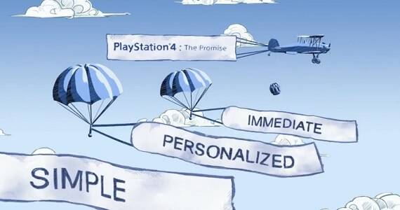 A screenshot from Sony's 'See the Future' PS4 campaign