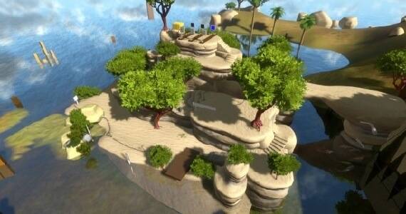 A still from Jonathan Blow's forthcoming adventure game 'The Witness'