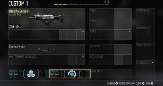 Advanced Warfare Pick 13 System