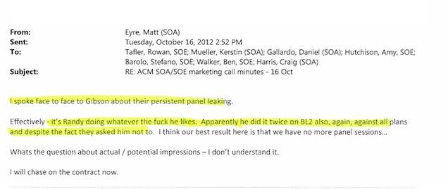 Aliens Colonial Marines Inside Email