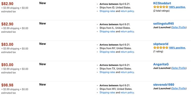 Amazon Switch Sellers copy