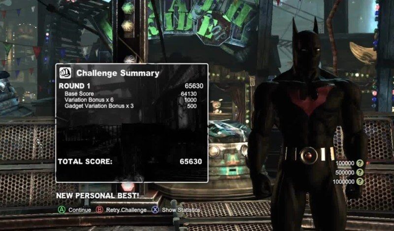 Arkham City Batman Beyond Skin Gameplay Video