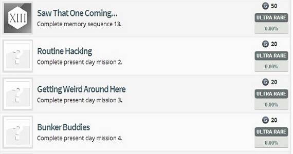 'Assassin's Creed 4' achievements