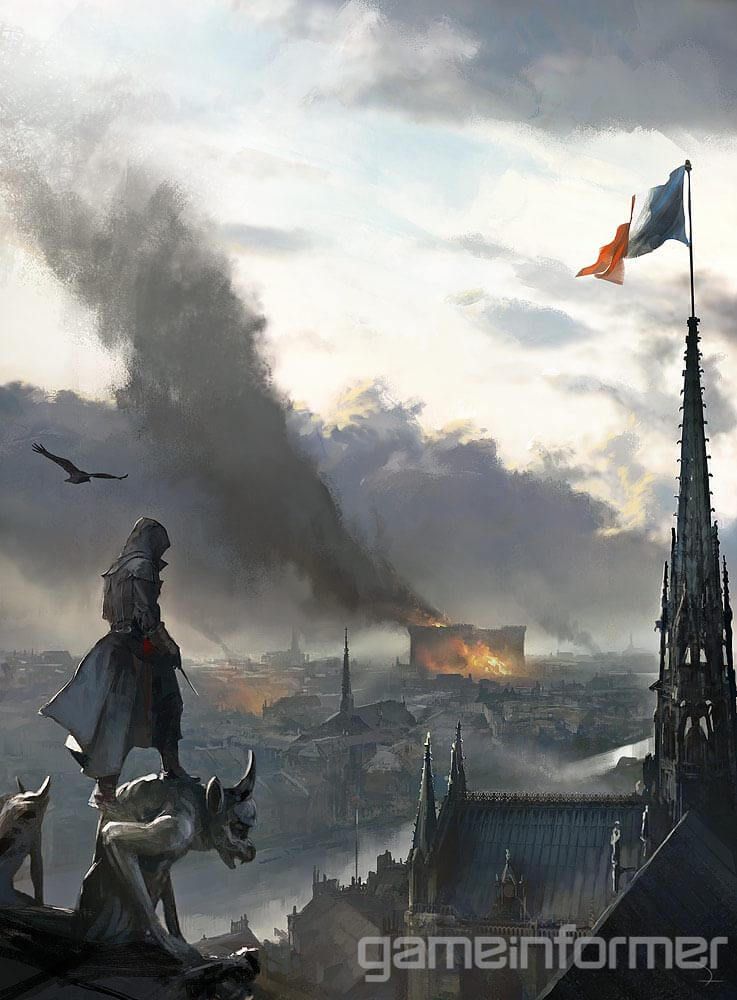 Assassin's Creed Unity concept art - Gargoyle