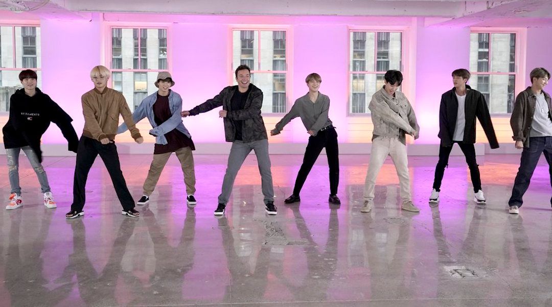 BTS Jimmy Fallon Fortnite dance challenge