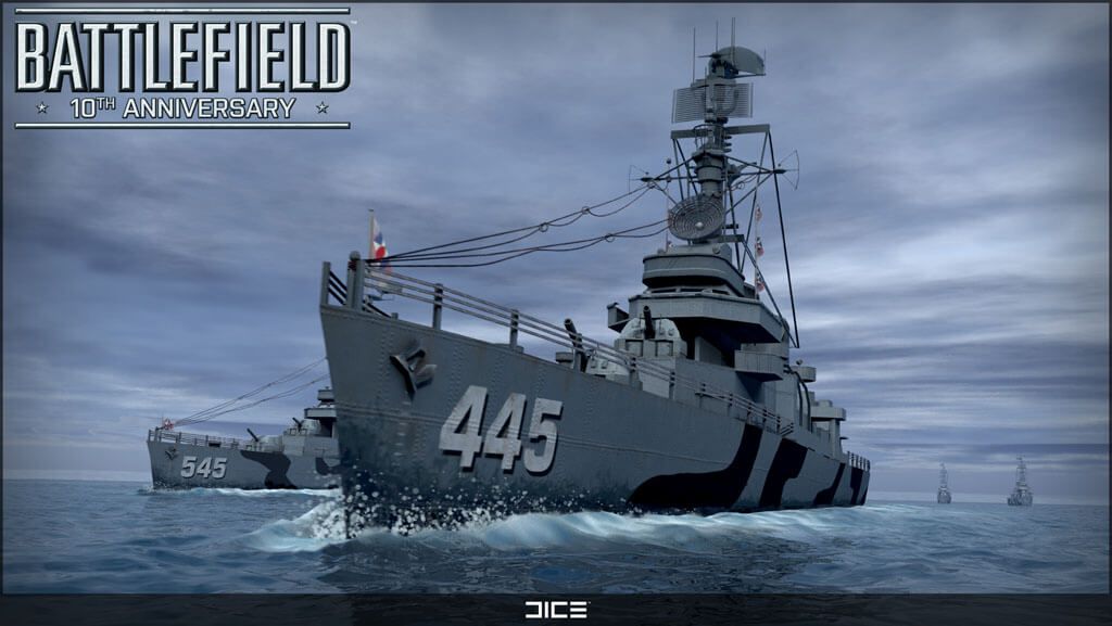 Battlefield 10th anniversary battleships