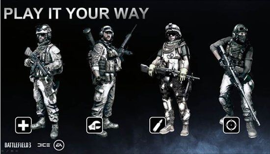 Battlefield 3 Multiplayer Classes