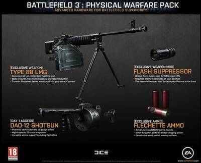 Battlefield 3 Physical Warfare Pack