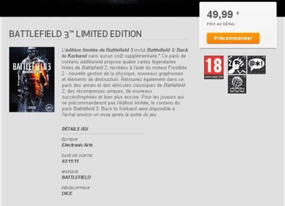 Battlefield 3 Release Date Screenshot EA Download Manager