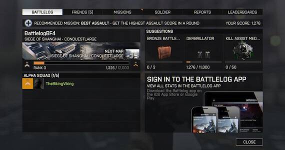 Battlefield 4 Ranking System