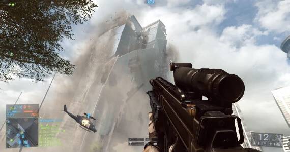 Battlefield 4 - collapsing tower