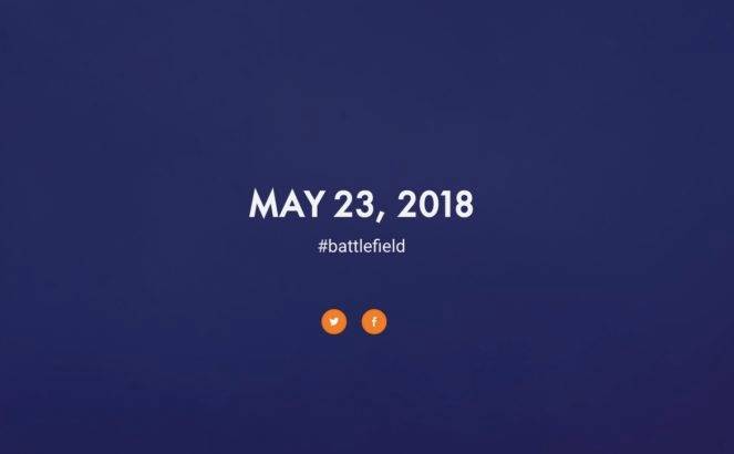 Battlefield 5 announcement date website teaser