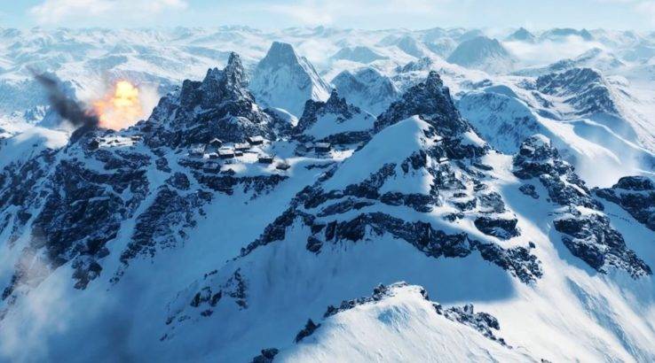 Battlefield V multiplayer map Norway mountains