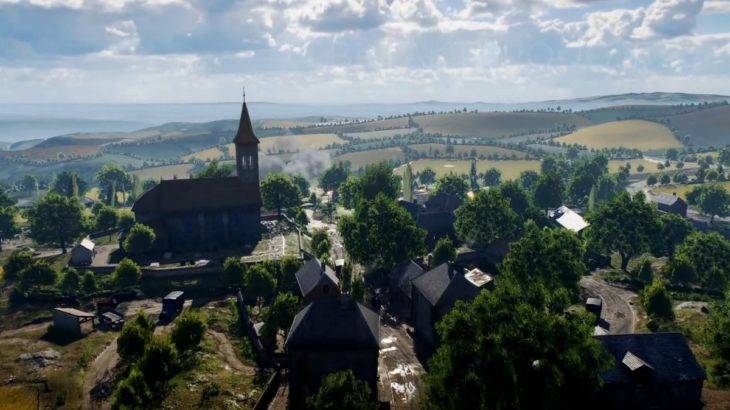 Battlefield V multiplayer maps France fields church