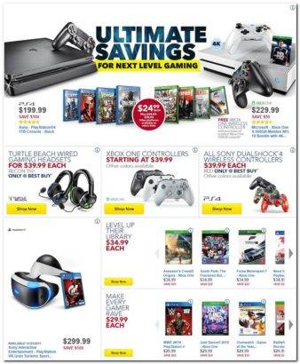 Best Buy Black Friday ad games consoles