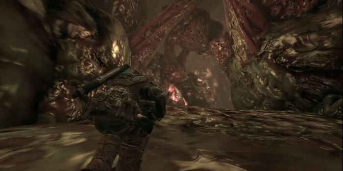 Best Video Game Boss Battles Gears of War 2 Riftworm